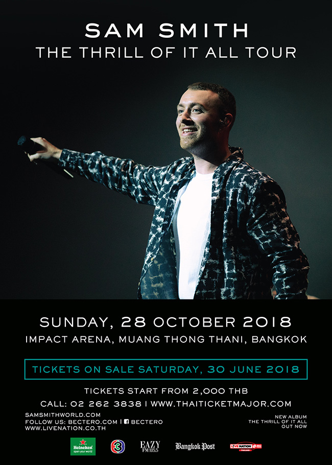 Sam Smith: The Thrill Of It All Tour